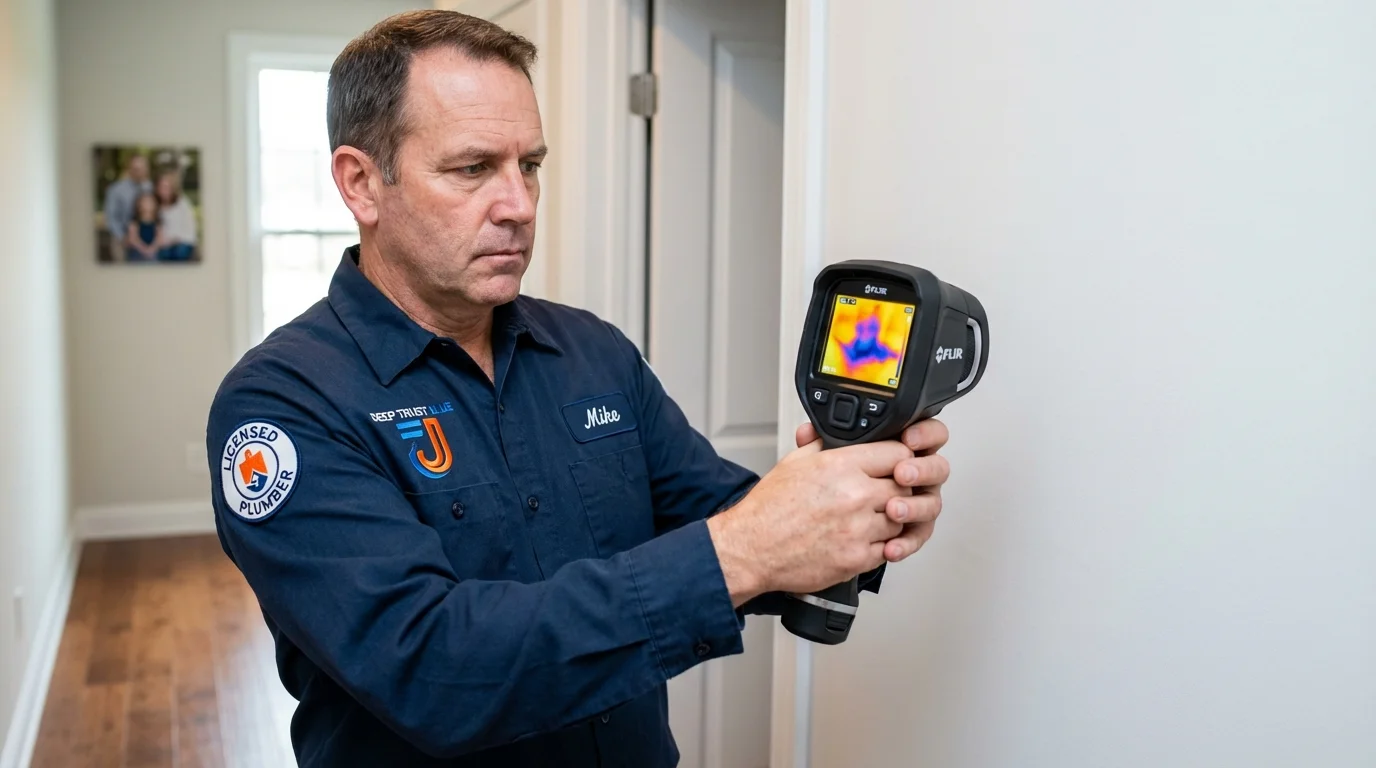 Thermal imaging leak detection by Johns Plumbing LLC in Desert Hot Springs